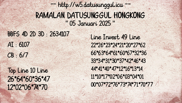 Prediksi Hongkong