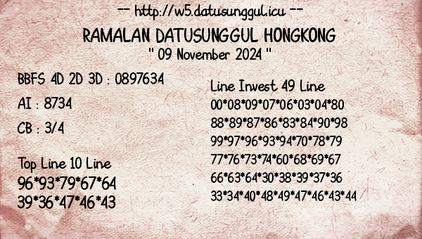 Prediksi Hongkong