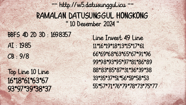 Prediksi Hongkong