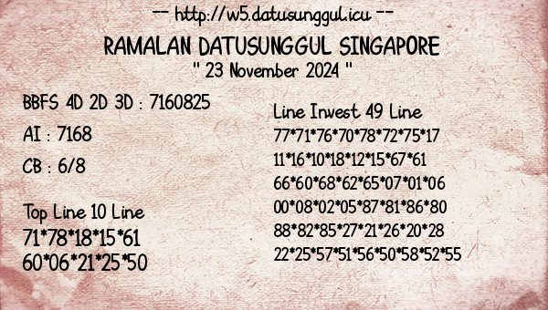 Prediksi Singapore